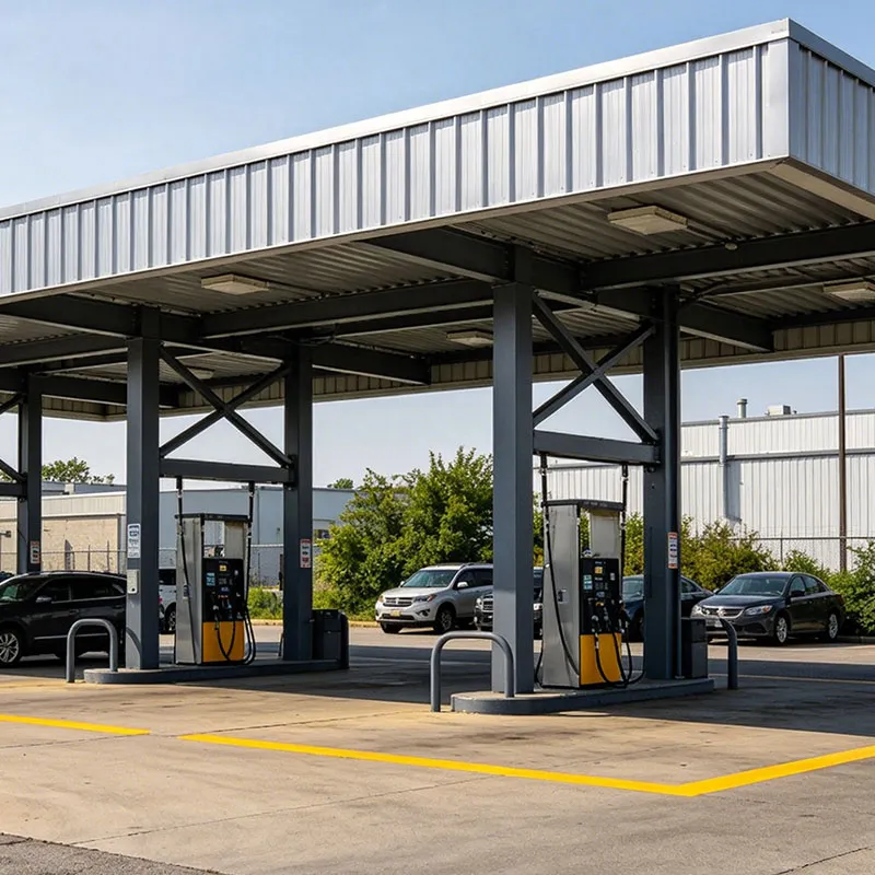 Gas Station Steel Canopy