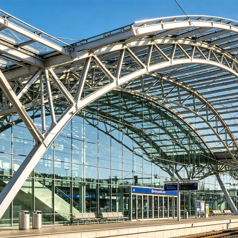 Steel Structure Train Station Building